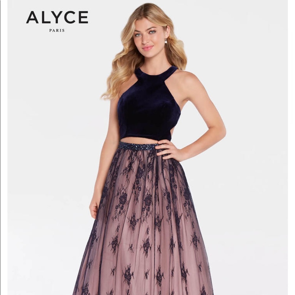 Alyce Paris- 1279 2-Piece Embellished A-line Dres